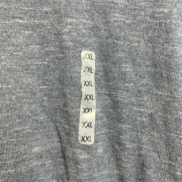 ROWM Mens Dillards Crew Neck Sweater Heather Blue Grey XXL NWT - Picture 10 of 10